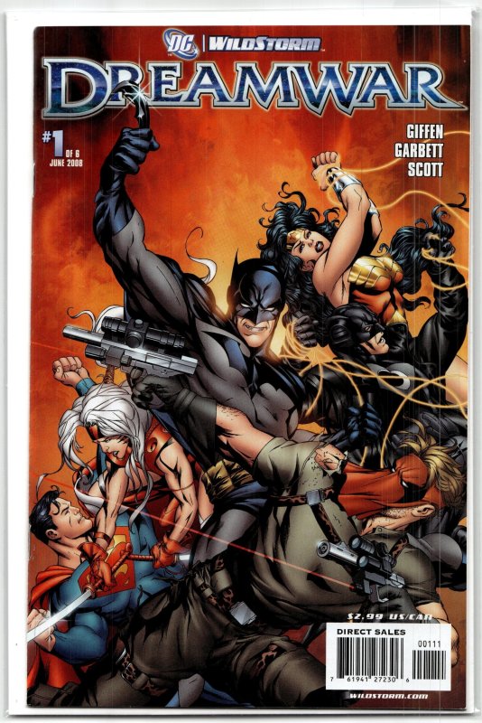 Dreamwar #1 (Boom! Studios, 2008), raw, ungraded comic book — front cover