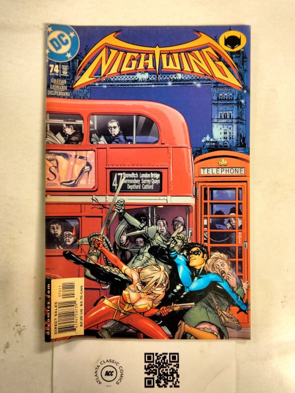 Nightwing #74 (DC Comics), raw comic book in NM condition — front cover