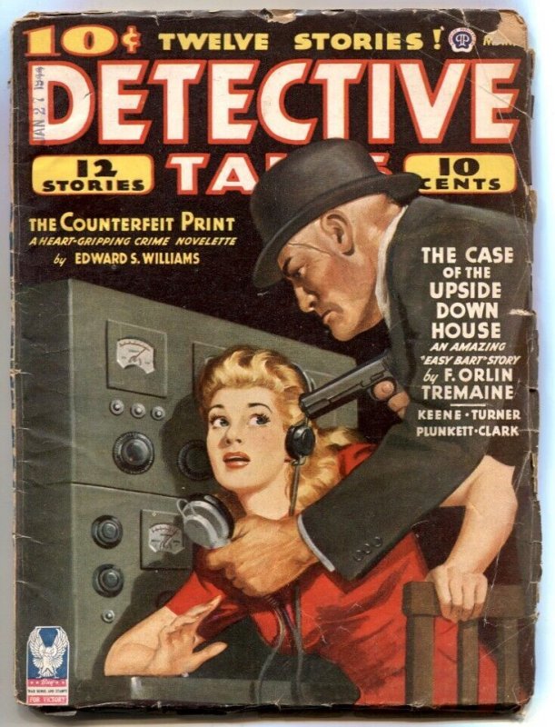Pulp: Detective Tales Pulp March 1944- Easy Bart- VG (1944), raw comic book in VG condition — front cover