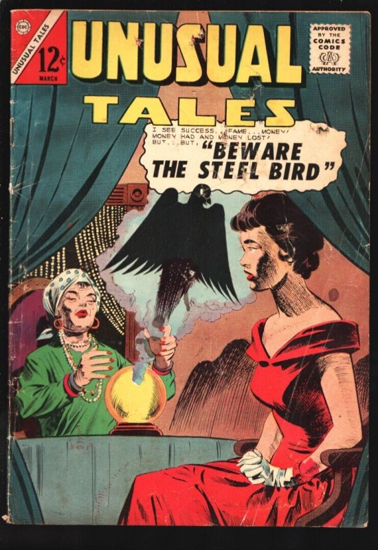 Unusual Tales #44 (Charlton Comics, 1964), raw comic book in FR condition — front cover