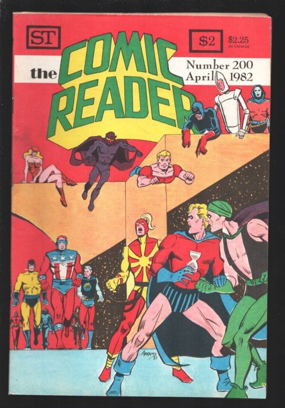 Comic Reader #200 (1982), raw, ungraded comic book — front cover