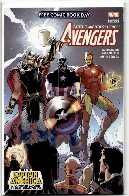 Free Comic Book Day 2018 (Avengers/Captain America) (2018) the Avengers (Marvel Comics, 2018), raw, ungraded comic book — front cover