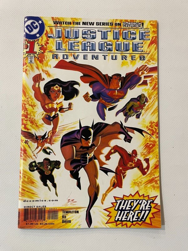 Justice League Adventures #1 (DC Comics), raw comic book in NM condition — front cover