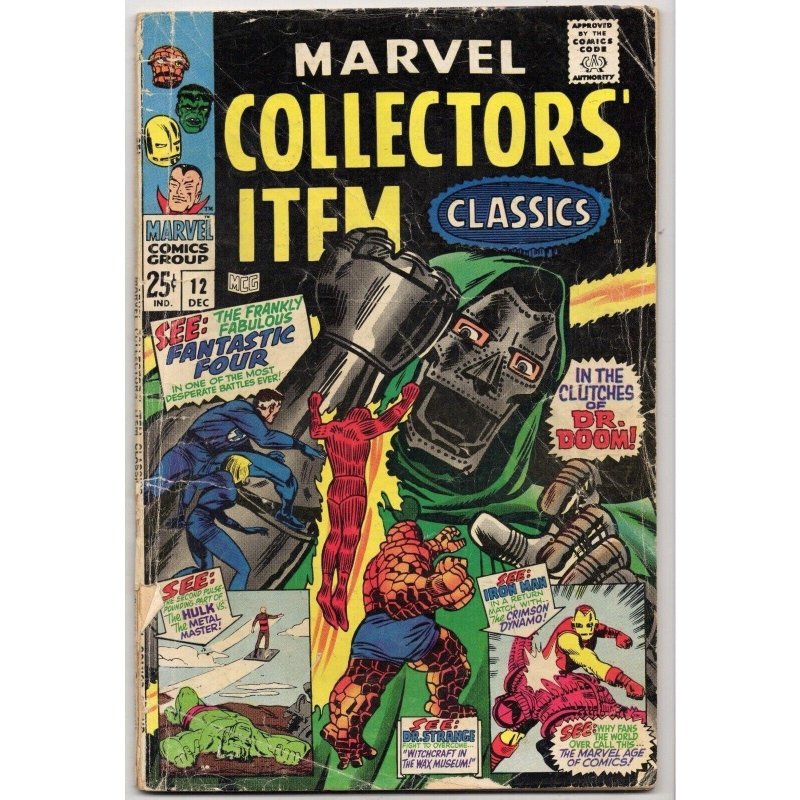 Collectors Item Classics #12 (Marvel Comics, 1967), raw comic book in GD/VG 3.0 condition — front cover