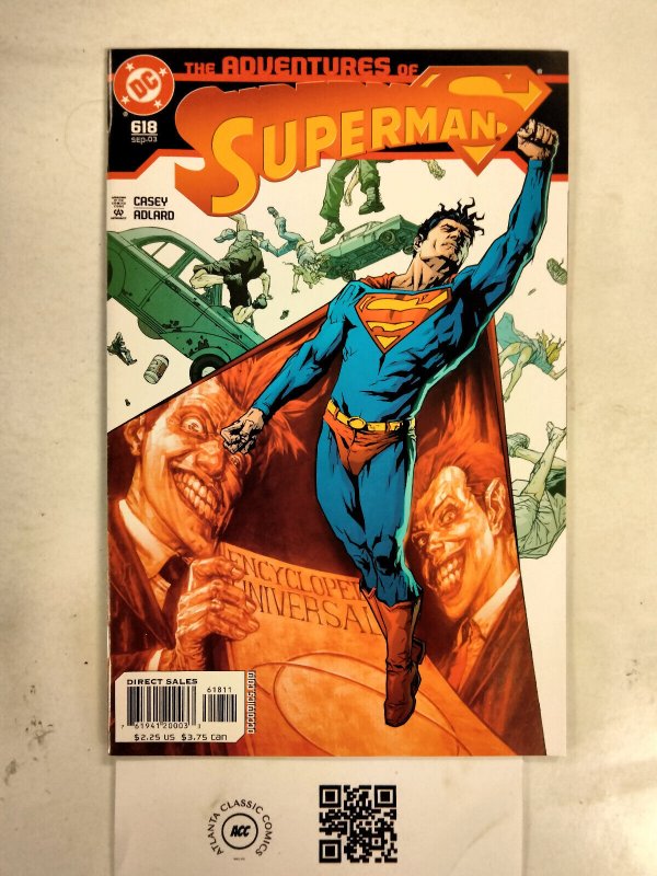 Adventures of Superman #618 (DC Comics), raw comic book in NM condition — front cover