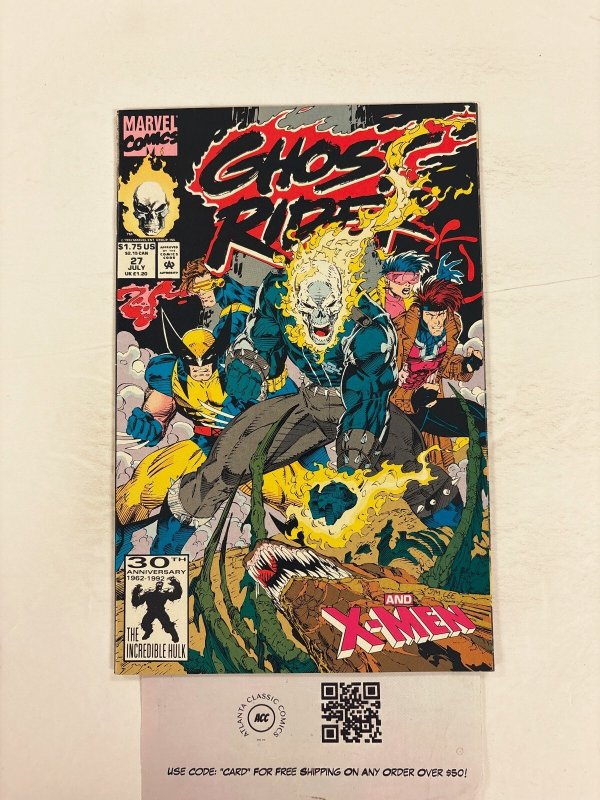 Ghost Rider #27 (Marvel Comics, 1992), raw comic book in NM condition — front cover