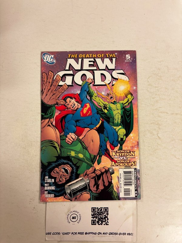 Death of the New Gods #5 (DC Comics), raw comic book in NM condition — front cover