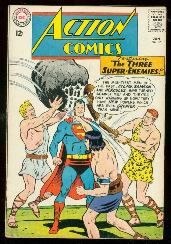 Action Comics #320 (DC Comics, 1965), raw comic book in VG/FN condition — front cover