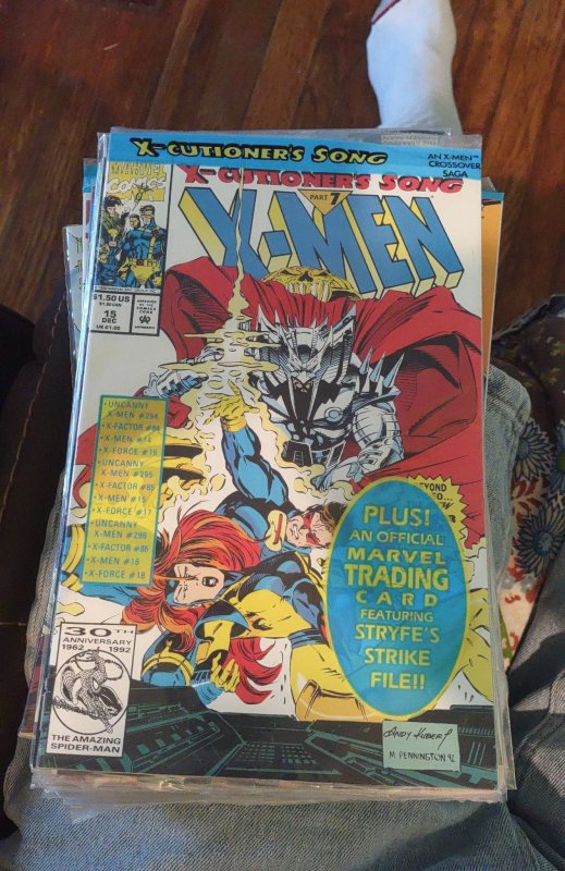 X-Men #15 (Marvel Comics, 1992), raw, ungraded comic book — front cover