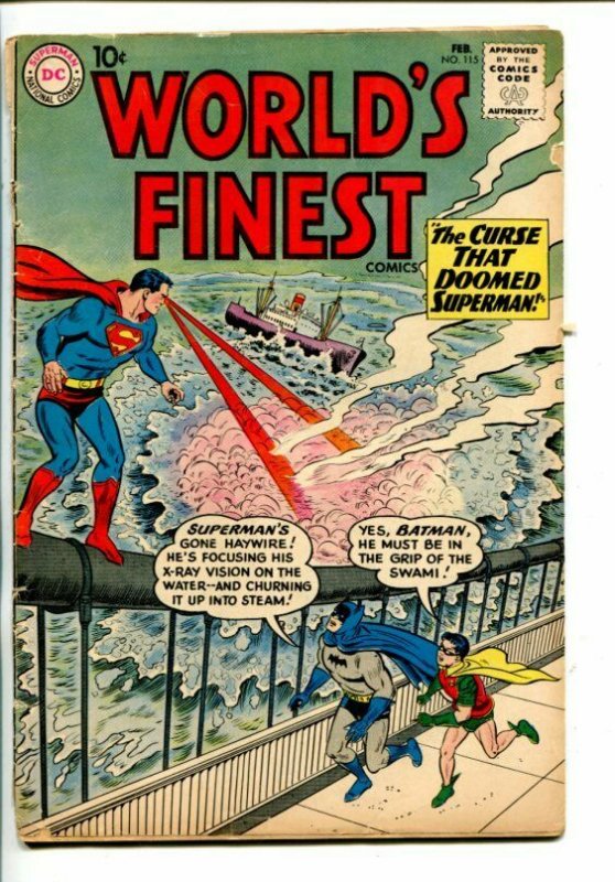 World's Finest #115-1961-Dc-Batman-Superman-Robin-Green ARROW-vg (DC Comics, 1961), raw, ungraded comic book — front cover