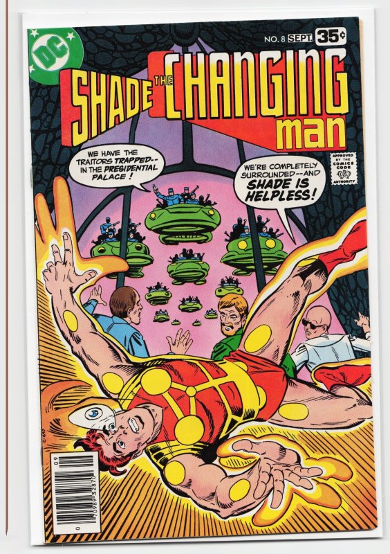 Shade, the Changing Man #8 (1978), raw, ungraded comic book — front cover