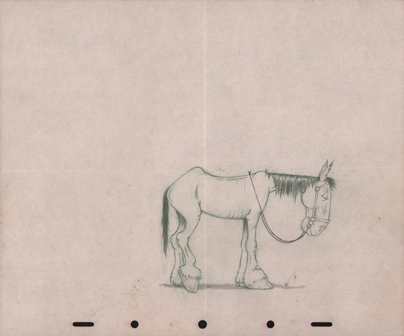 Mule (B) - Song of the South - Animation Art by Fred Williams, raw, ungraded comic book — front cover