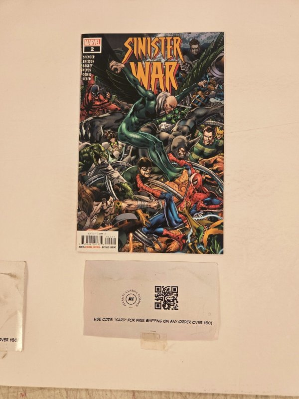 Sinister War #2 (Marvel Comics), raw comic book in NM condition — front cover