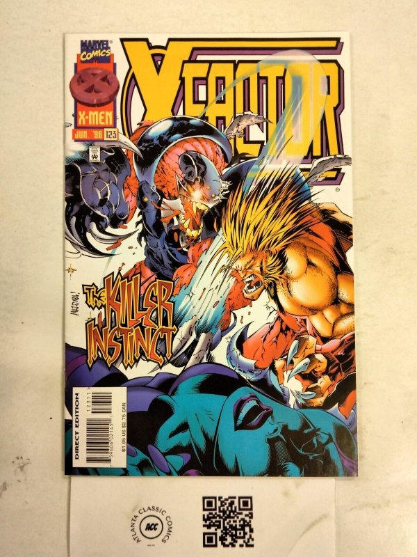 X-Factor #123 (Marvel Comics), raw comic book in NM condition — front cover