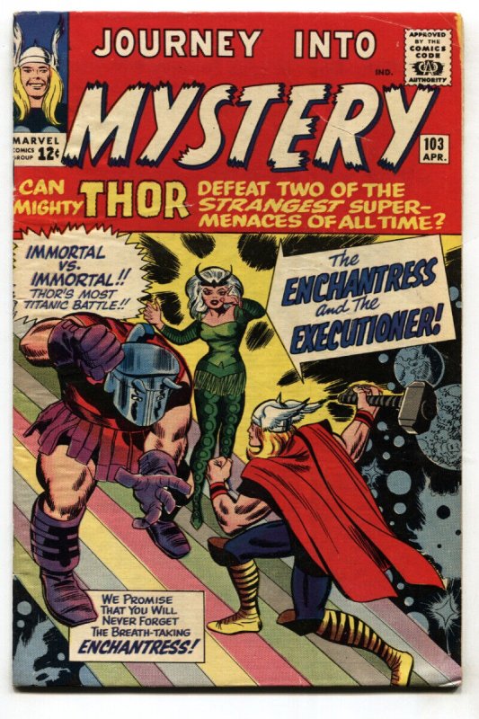 Journey into Mystery #103 (Marvel Comics, 1964), raw, ungraded comic book — front cover