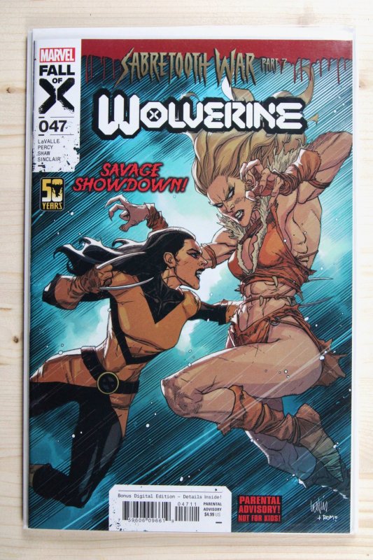 Wolverine #47 (Marvel Comics, 2024), raw comic book in NM+ 9.6 condition — front cover