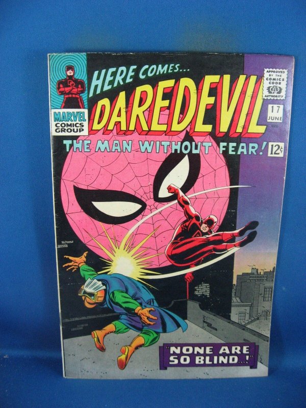 Daredevil #17 (Marvel Comics, 1966), raw, ungraded comic book — front cover