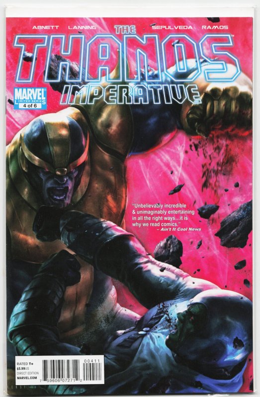 The Thanos Imperative #4 (2010), raw, ungraded comic book — front cover