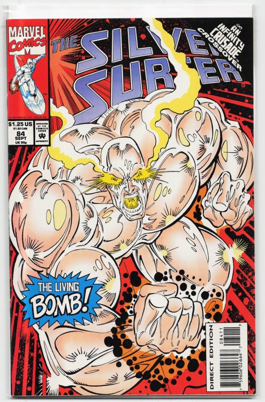 Silver Surfer #84 (Marvel Comics, 1993), raw, ungraded comic book — front cover