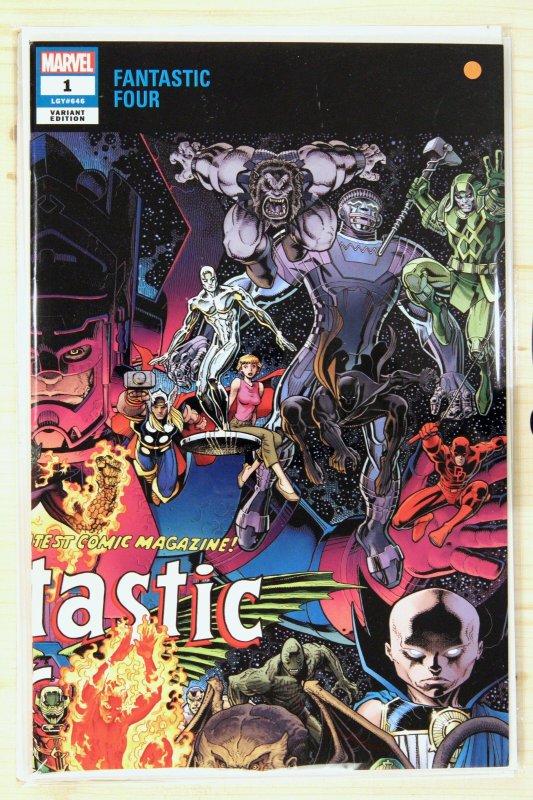 Fantastic Four #1 (Marvel Comics, 2018), raw comic book in NM 9.4 condition — front cover