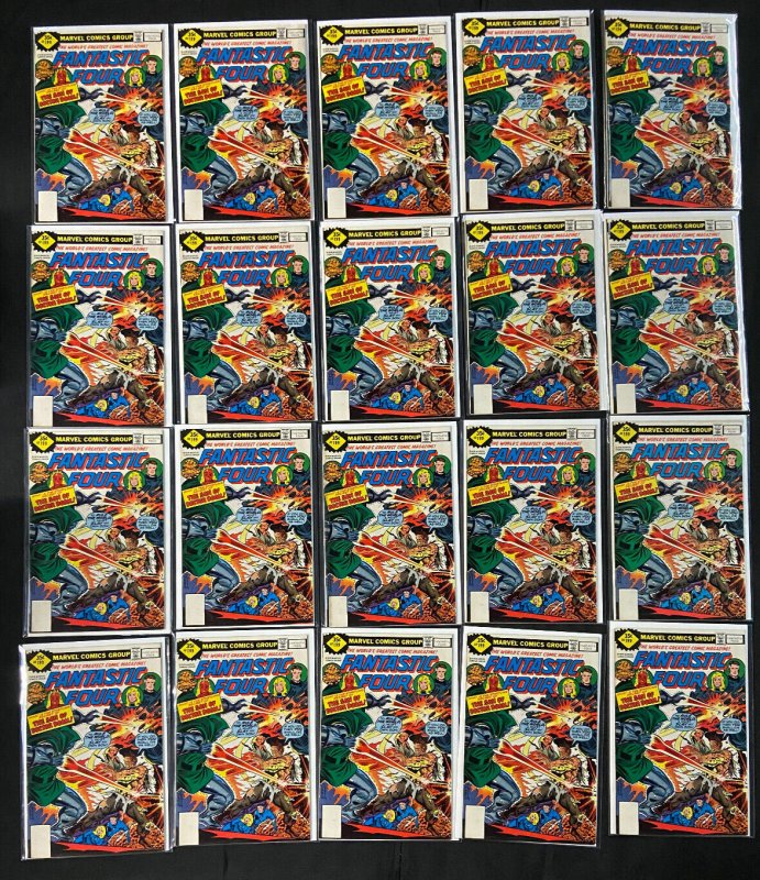 157 Copies Fantastic Four Issue 199 Comics Lot Most Fn-Vf+ (Marvel Comics, 1978), raw comic book in VF+ condition — front cover