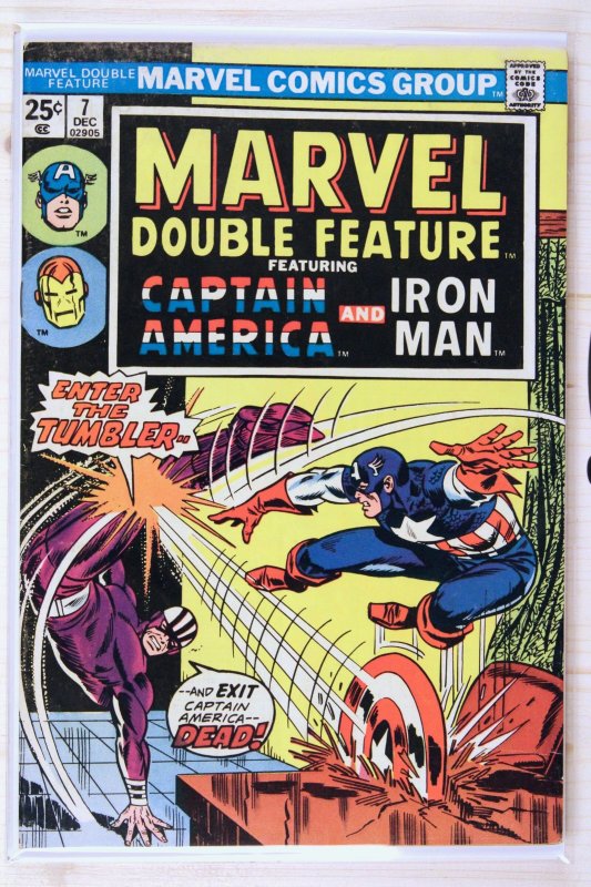 Marvel Double Feature #7 (Marvel Comics, 1974), raw comic book in FN 6.0 condition — front cover