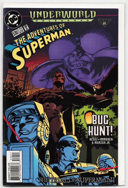 Adventures of Superman #530 (DC Comics, 1995), raw, ungraded comic book — front cover