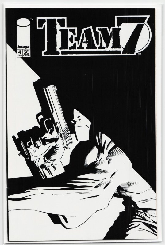 Team 7 #4 (1995), raw, ungraded comic book — front cover