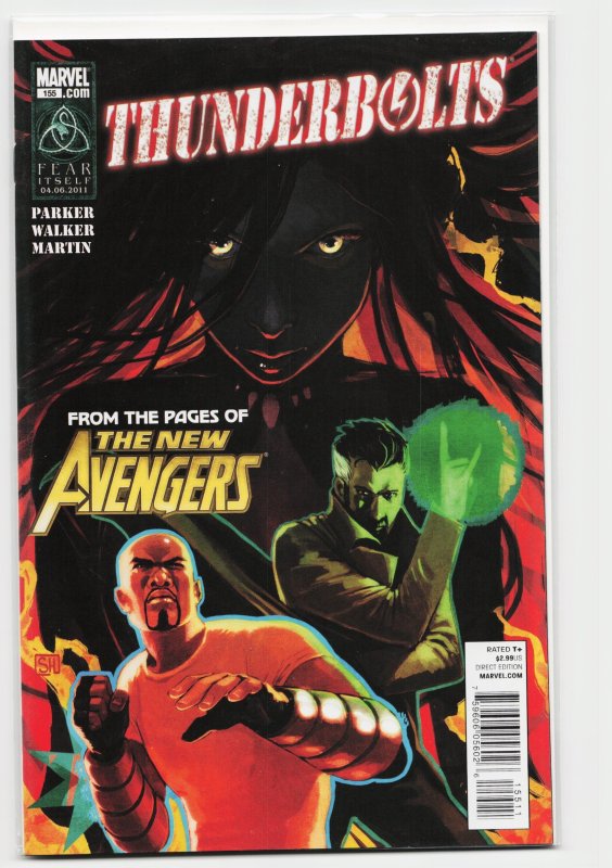 Thunderbolts #155 (Marvel Comics, 2011), raw, ungraded comic book — front cover