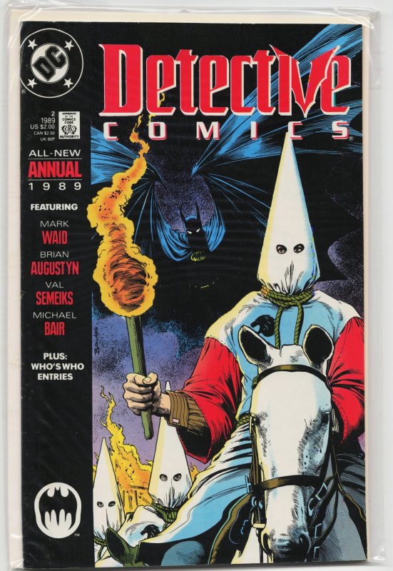 Detective Comics Annual #2 (DC Comics, 1989), raw, ungraded comic book — front cover