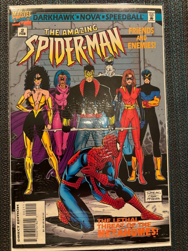 Spider-Man: Friends and Enemies #2 (1995), raw, ungraded comic book — front cover