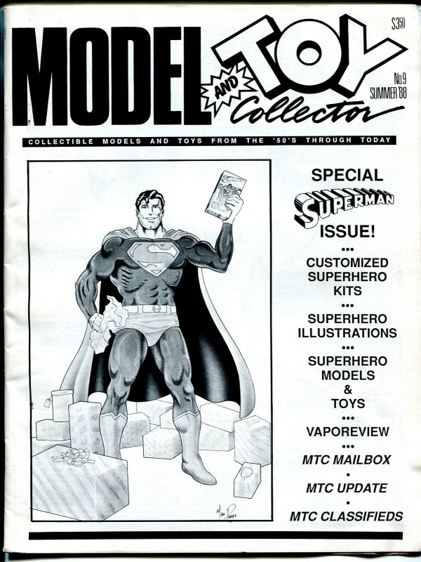 Model and Toy Collector #9 (1988), raw comic book in FN/VF condition — front cover