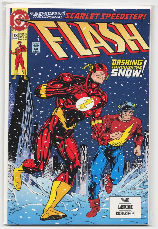 The Flash #73 (DC Comics, 1993), raw, ungraded comic book — front cover
