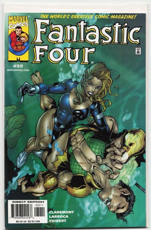 Fantastic Four #32 (Marvel Comics, 2000), raw, ungraded comic book — front cover