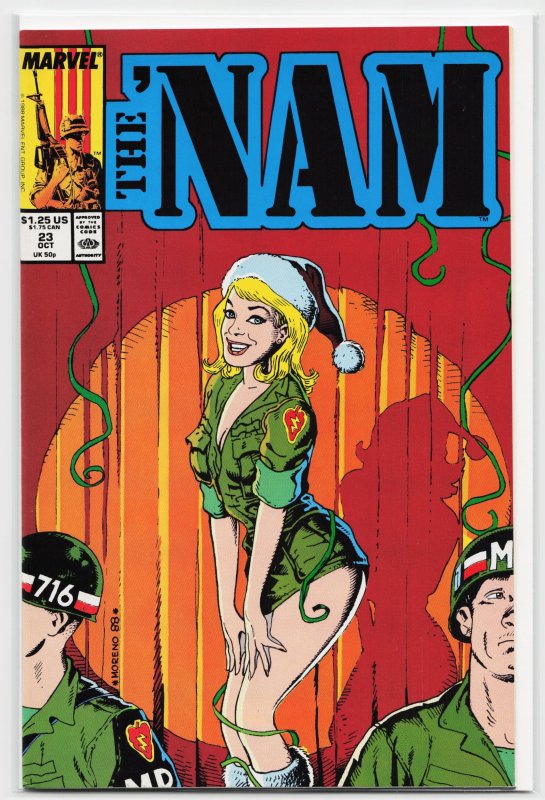 The 'Nam #23 (Marvel Comics, 1988), raw, ungraded comic book — front cover