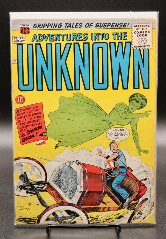 Adventures into the Unknown #117 (DC Comics, 1960), raw, ungraded comic book — front cover