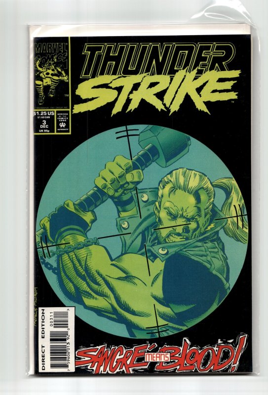 Thunderstrike #3 (1993), raw, ungraded comic book — front cover
