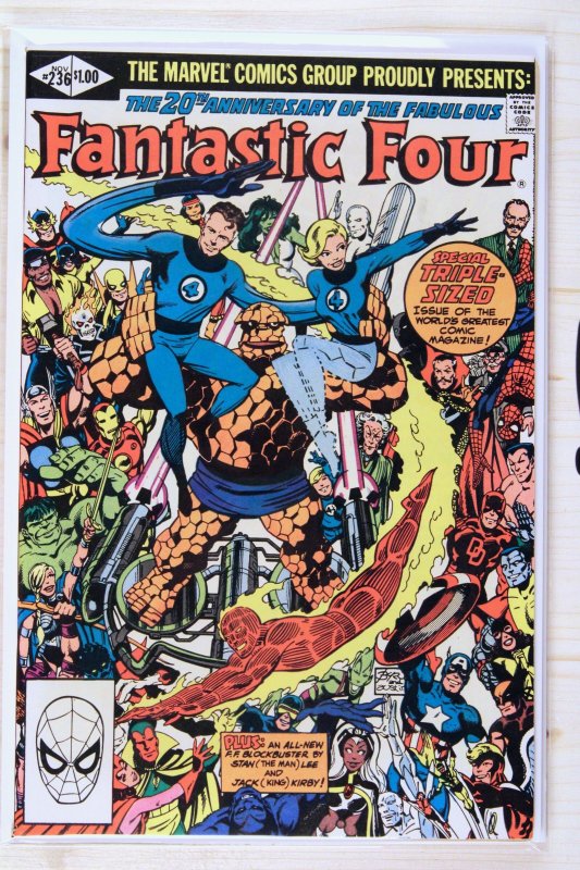 Fantastic Four #236 (Marvel Comics, 1981), raw comic book in VF- 7.5 condition — front cover