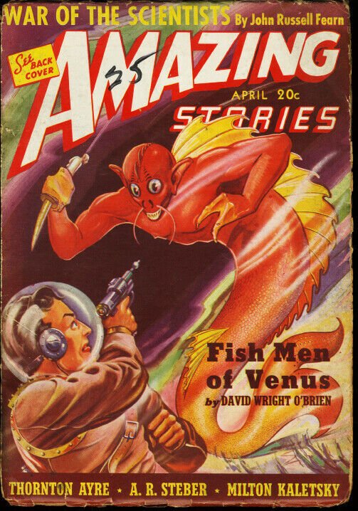 Amazing Stories Pulp April 1940-Revolt of the Ants VG (Ziff-Davis, 1940), raw comic book in VG condition — front cover