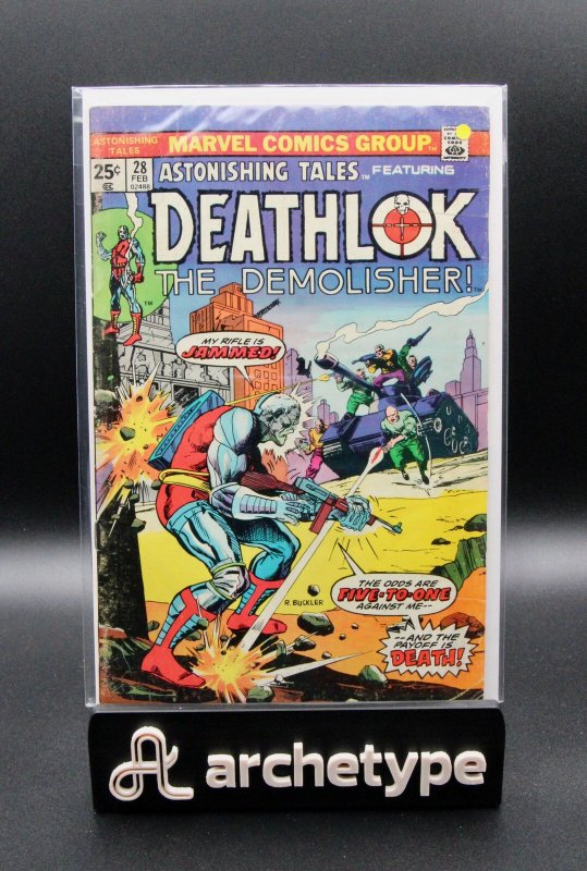 Astonishing Tales #28 (Marvel Comics, 1975), raw, ungraded comic book — front cover