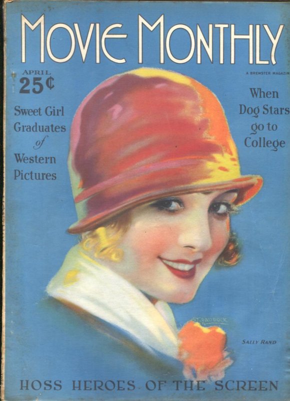 MAG: Movie Monthly April 1926- Hoss Heroes OF THE Screen, raw, ungraded comic book — front cover