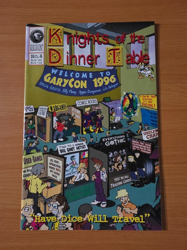 Knights of the Dinner Table #4 (1996), raw comic book in NM condition — front cover