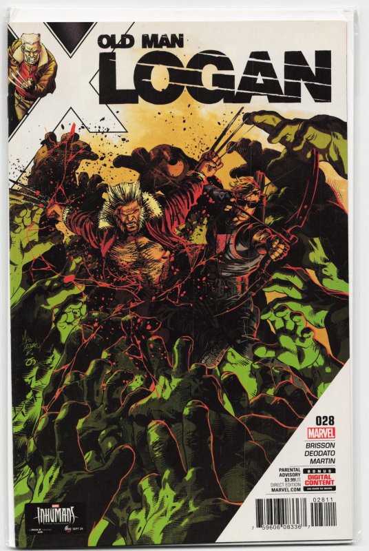 Old Man Logan #28 (Marvel Comics, 2017), raw, ungraded comic book — front cover