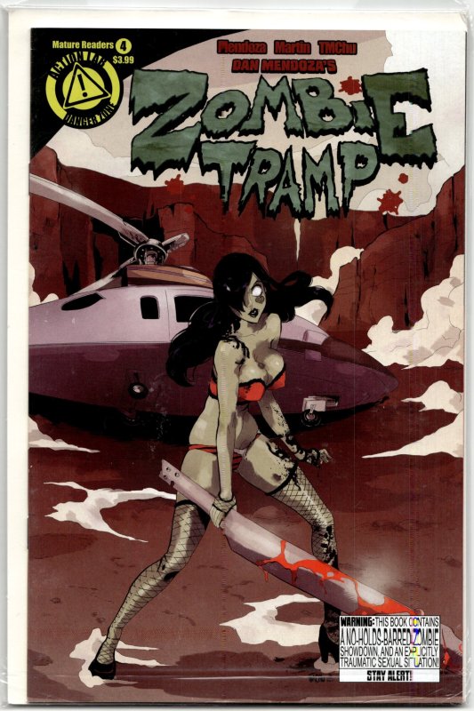 Zombie Tramp #4 (Action Lab Entertainment, 2014), raw, ungraded comic book — front cover