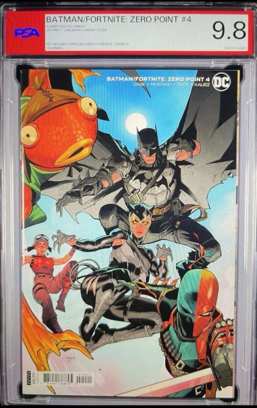 Batman/Fortnite: Zero Point #4 (2021), comic book — front cover in its holder