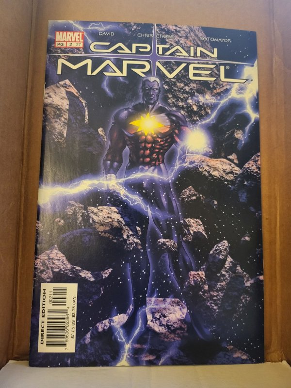 Captain Marvel #2 (Marvel Comics, 2002), raw, ungraded comic book — front cover