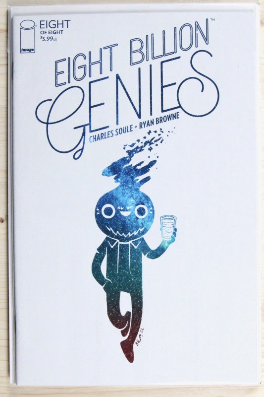 Eight Billion Genies #8 (Image Comics, 2023), raw comic book in NM+ 9.6 condition — front cover