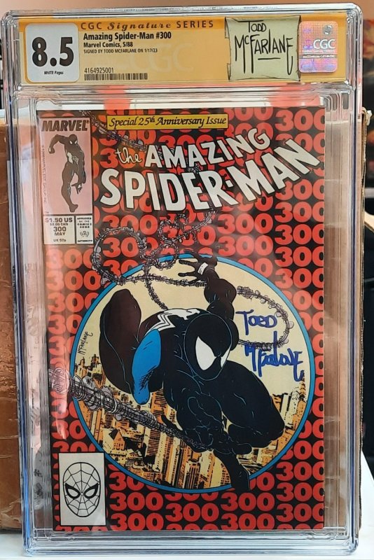 The Amazing Spider-Man #300 (Marvel Comics, 1988), CGC 8.5 graded comic book — front cover in its holder