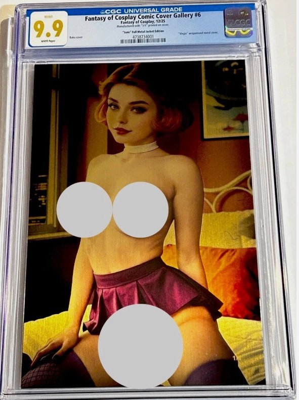 Fantasy of Cosplay CGC 9.9 Jane Jetson Full Gold Metal Jacket 1/1 Grail, CGC 9.9 graded comic book, Universal Blue label — front cover in its holder