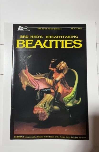 Bru-Hed's Breathtaking Beauties (1995) Vf-Nm 8 SU1 (1995), raw comic book in NM condition — front cover